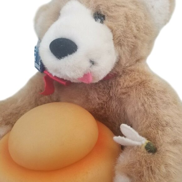 Vintage Applause Teddy Bear Plush Bee My Honey Behive 1986 Stuffed Animal Toy - Picture 4 of 8